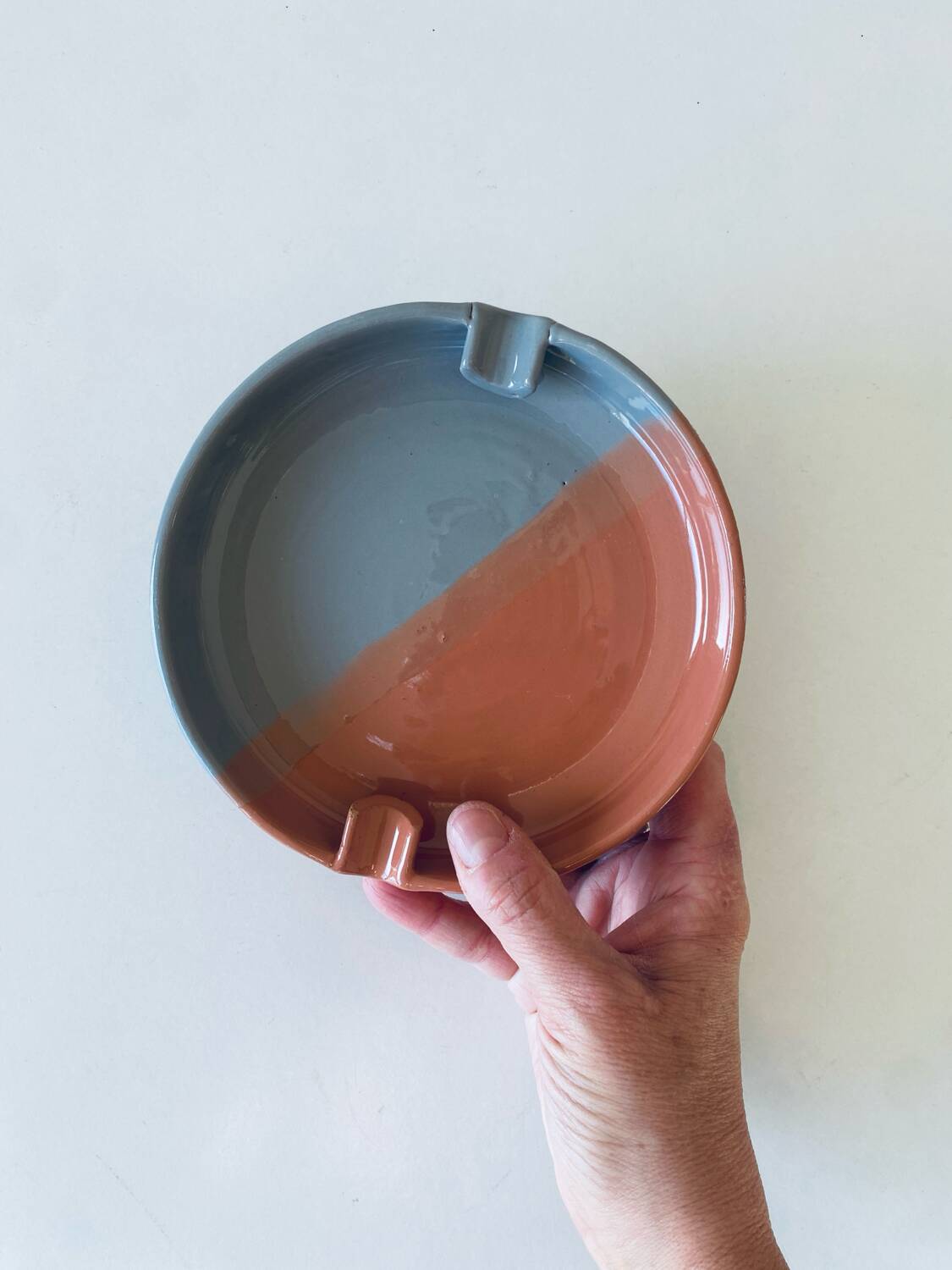 pocket, ceramic ashtray from Tuscany