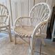 Set of 2 rattan children's chairs
