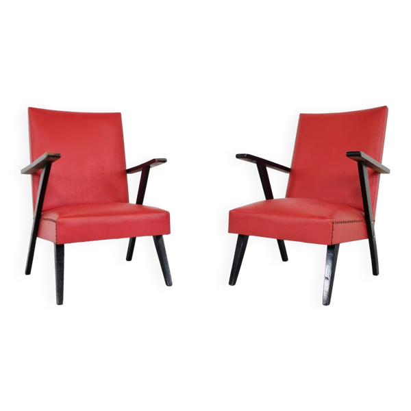 Paire de fauteuils, Belgique années 1960