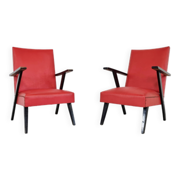 Pair of Vintage armchairs, 1960's Belgium