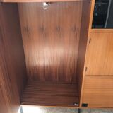 René teak secretary cabinet by Jean-René Caillette