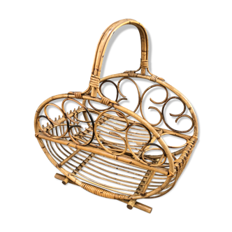 Rattan bottle/bar carrier from the 1960s.