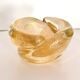 Vintage Thick Murano Glass Ashtray - Catchall with Gold Leaf, Italy
