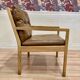 Scandinavian design leather armchair "Bernt Petersen" 1960.