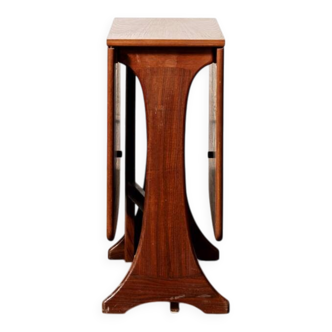 Teak drop-leaf table