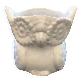 White owl plant pot