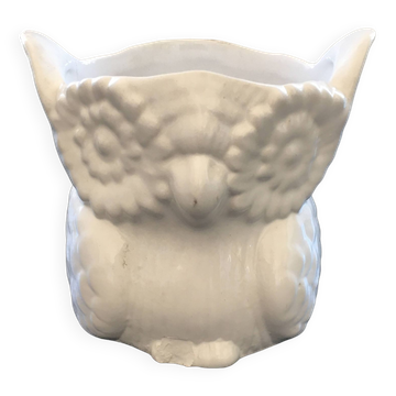 White owl plant pot