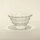 Tripod glass bonbonnière with cut design