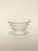 Tripod glass bonbonnière with cut design