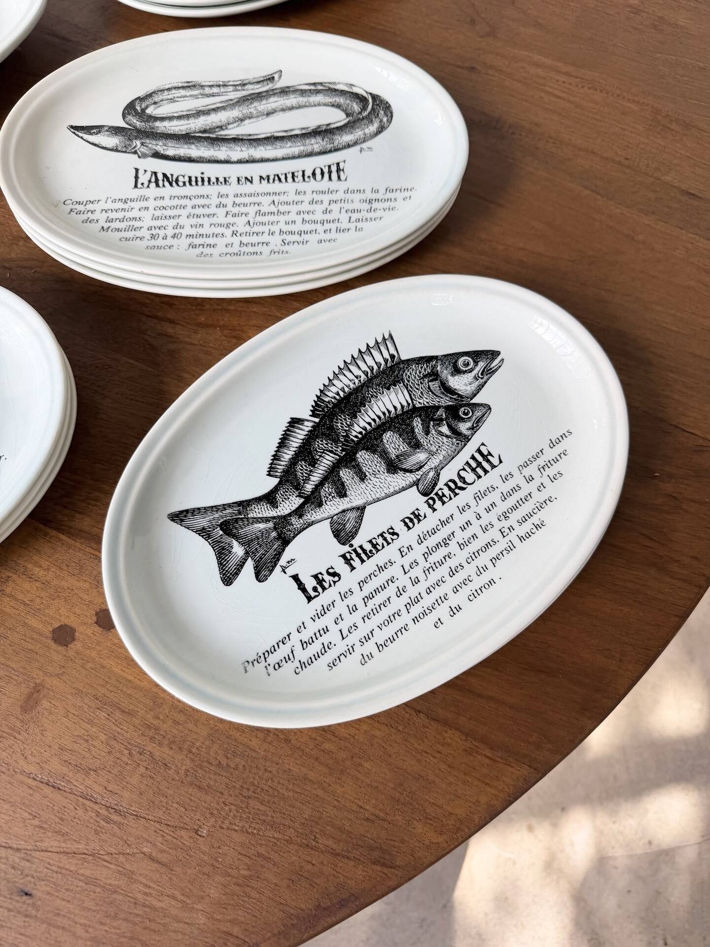 Service à poissons Gien  13 pièces
