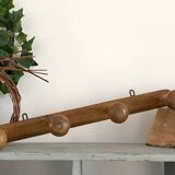 Blond wood coat rack