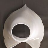 Vintage tulip white lampshade in blown glass Murano