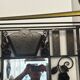 Art deco wrought iron coat rack and Degue lamp