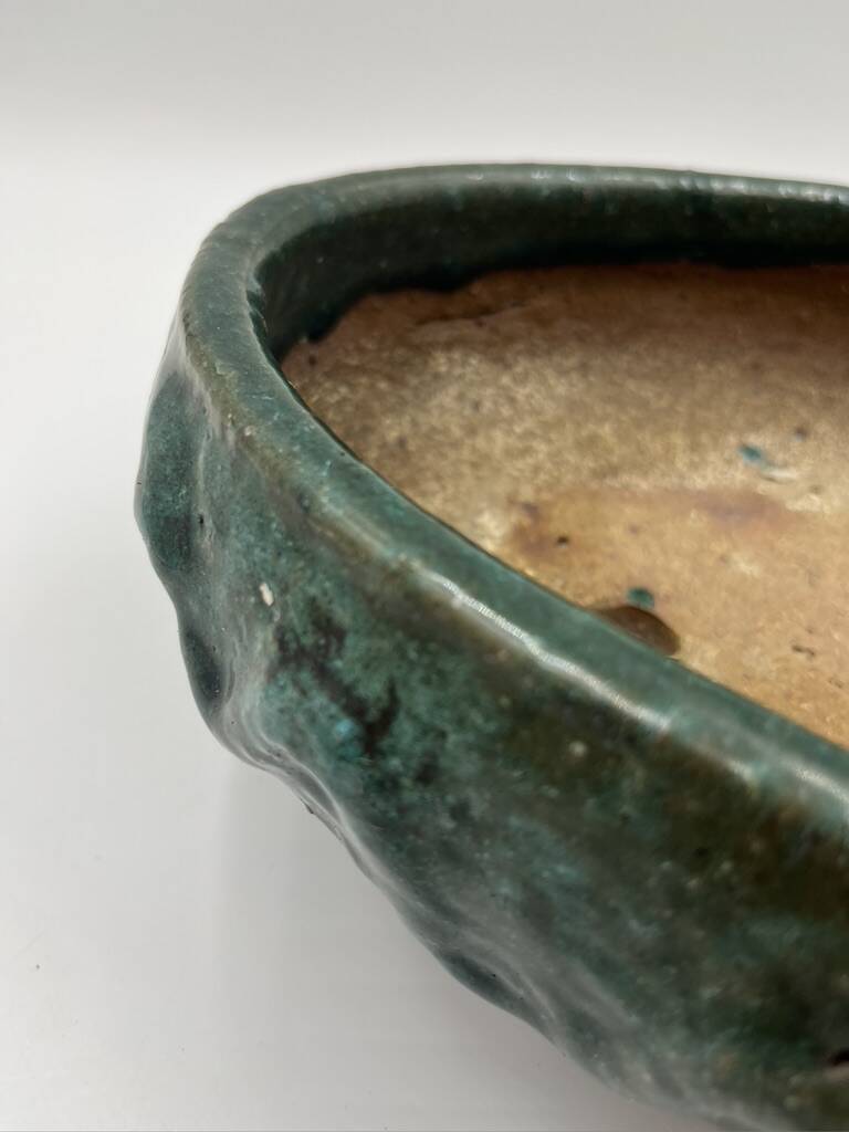 Glazed terracotta planter