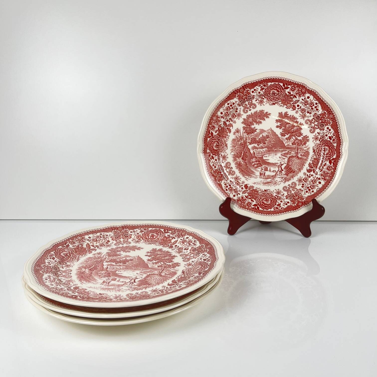 Set de 4 assiettes plates "Burgenland"rouge, Villeroy & Boch
