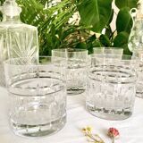 5 crystal whiskey glasses
