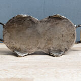 Nightglass tray, silver metal