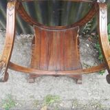 Dagobert walnut armchair