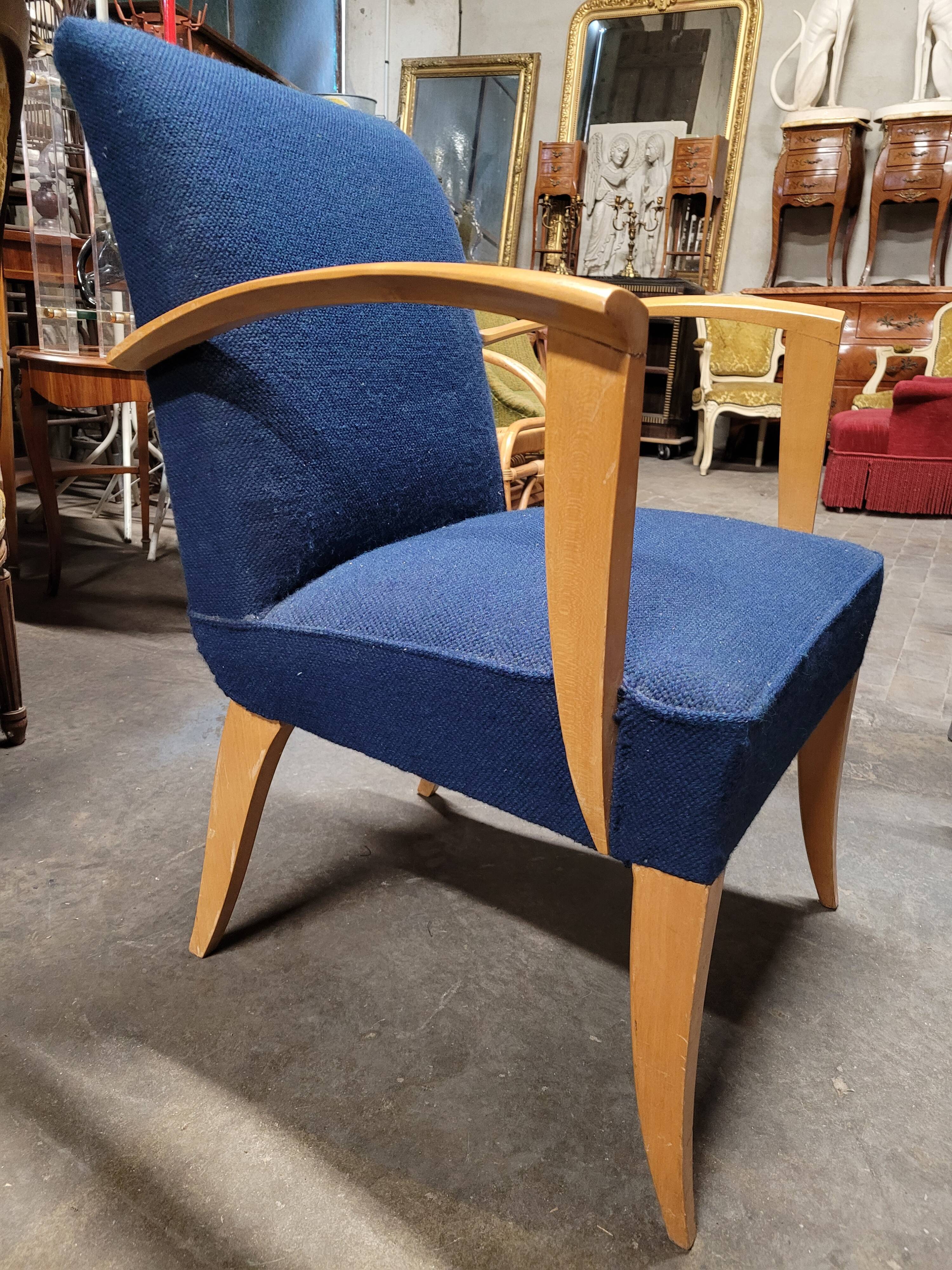 Fauteuil bridge époque art déco 1930