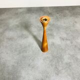 scandinavian teak candle holder