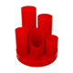 Pencil pot, red Helix office organizer