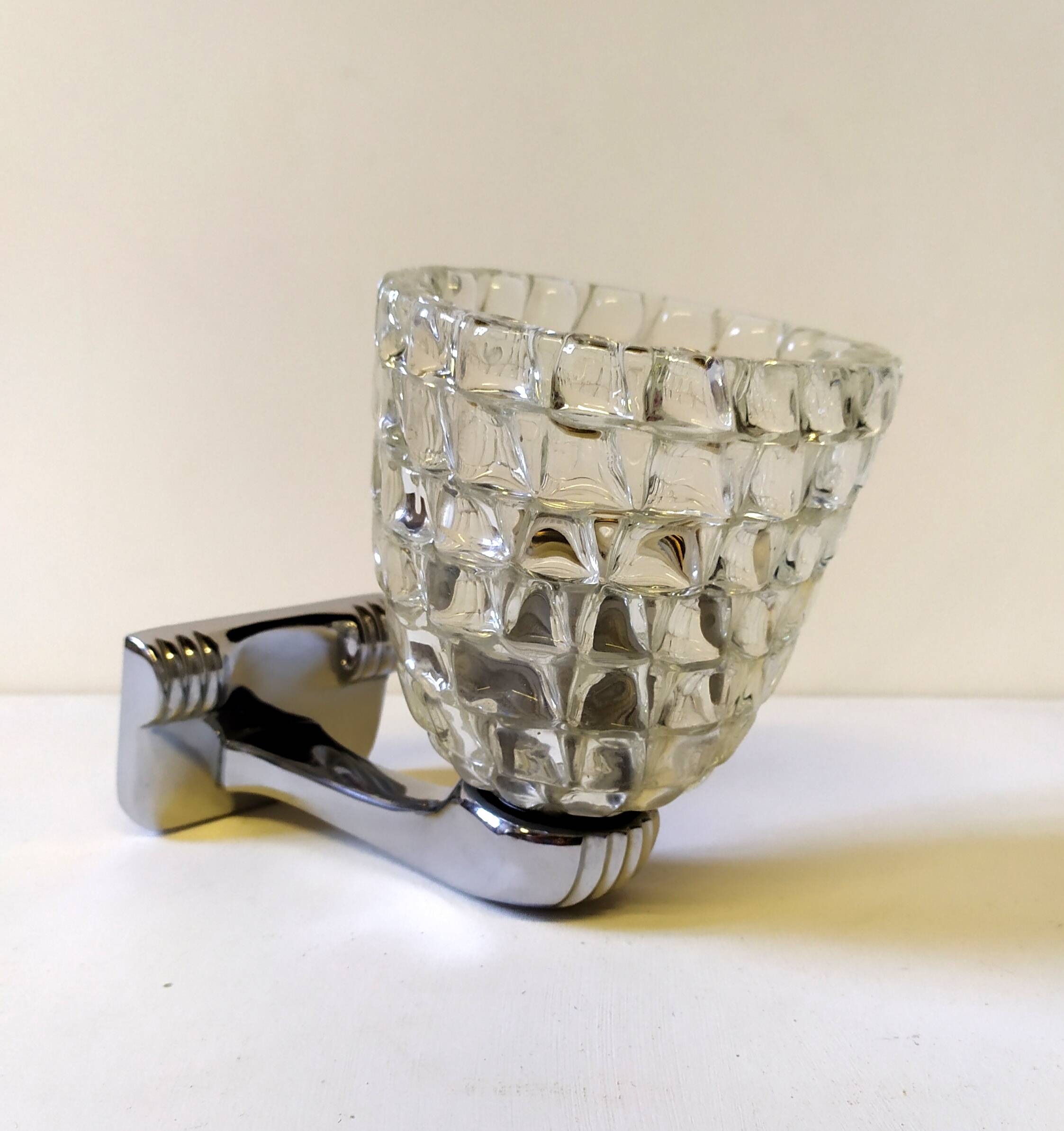 Wall light attributed to Ercole Barovier for Barovier & Toso, 1940s.