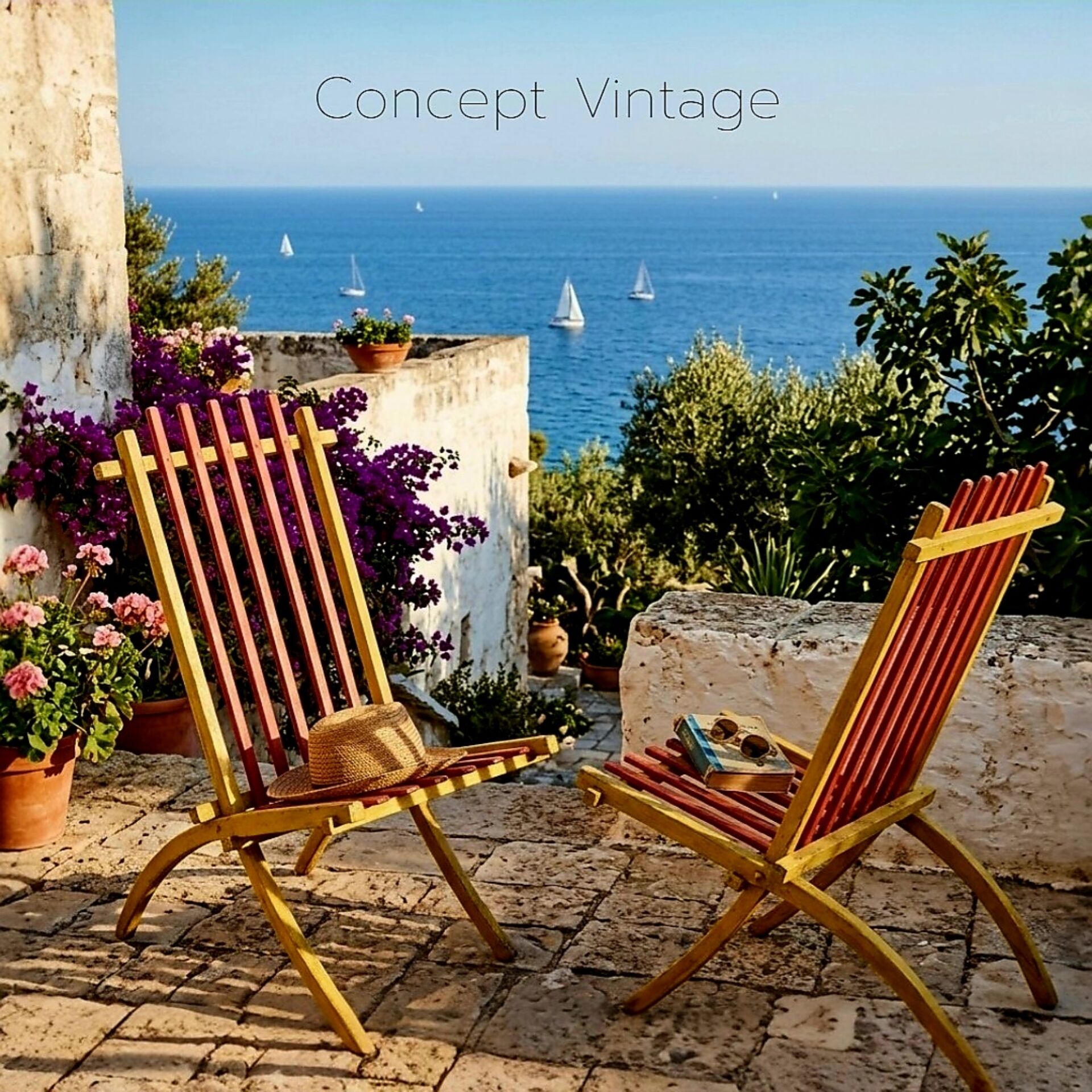 Rare pair of Thonet Frères armchairs – Original polychromy – 1930