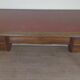 Very large oak center desk from the Art Deco period circa 1930