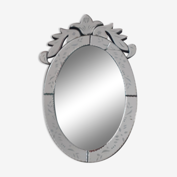 Miroir vénitien ovale