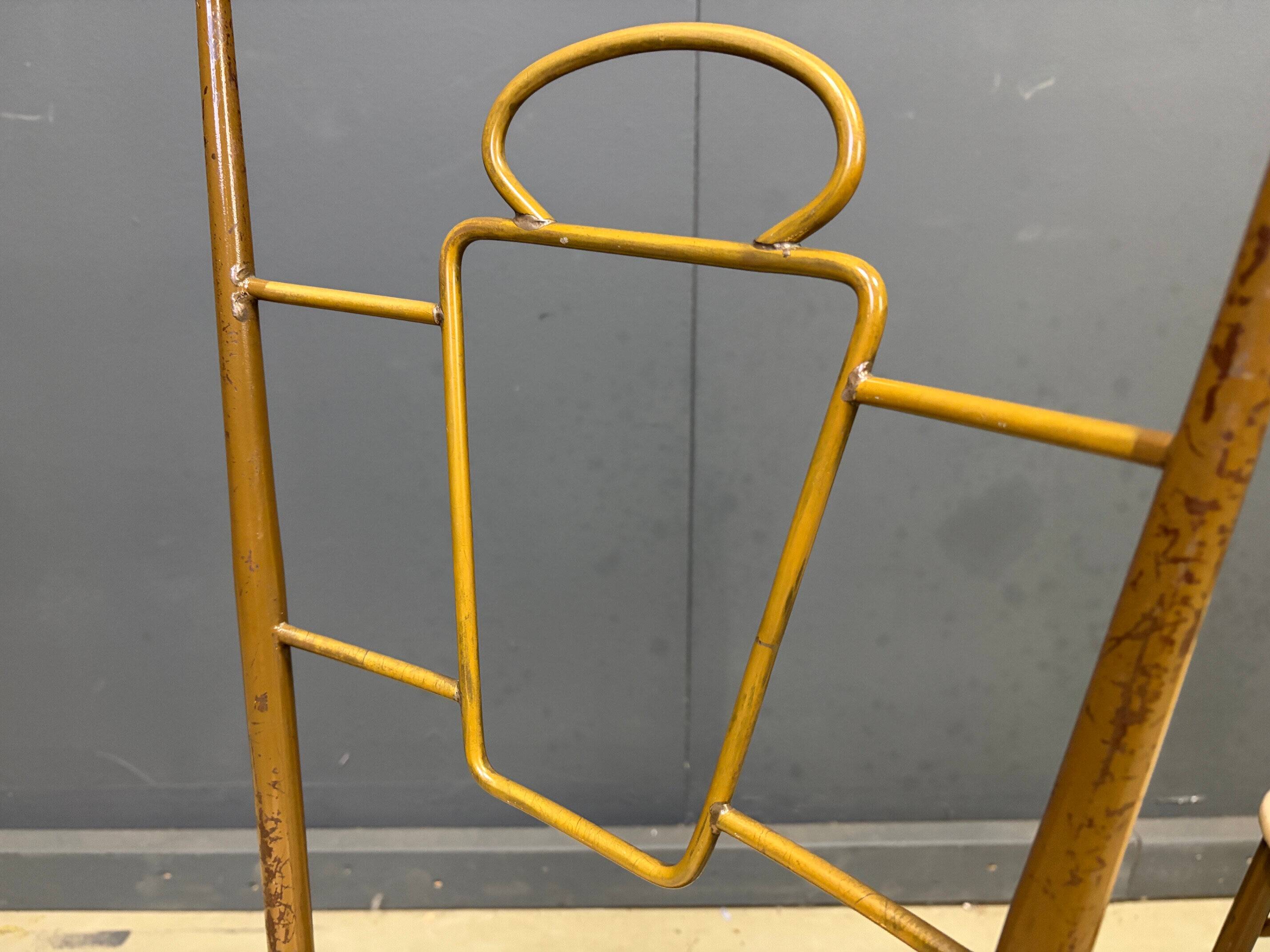 Mid-century Italian brass dining chairs, 1950s
