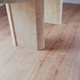 Table ovale vintage travertin