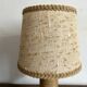 Vintage lamp with turned wooden base 30cm