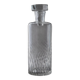 Vintage Murano glass carafe from the 1960s, clear glass with an octagonal stopper, engraved texture, Italian design, bar accessory, timeless gift idea.