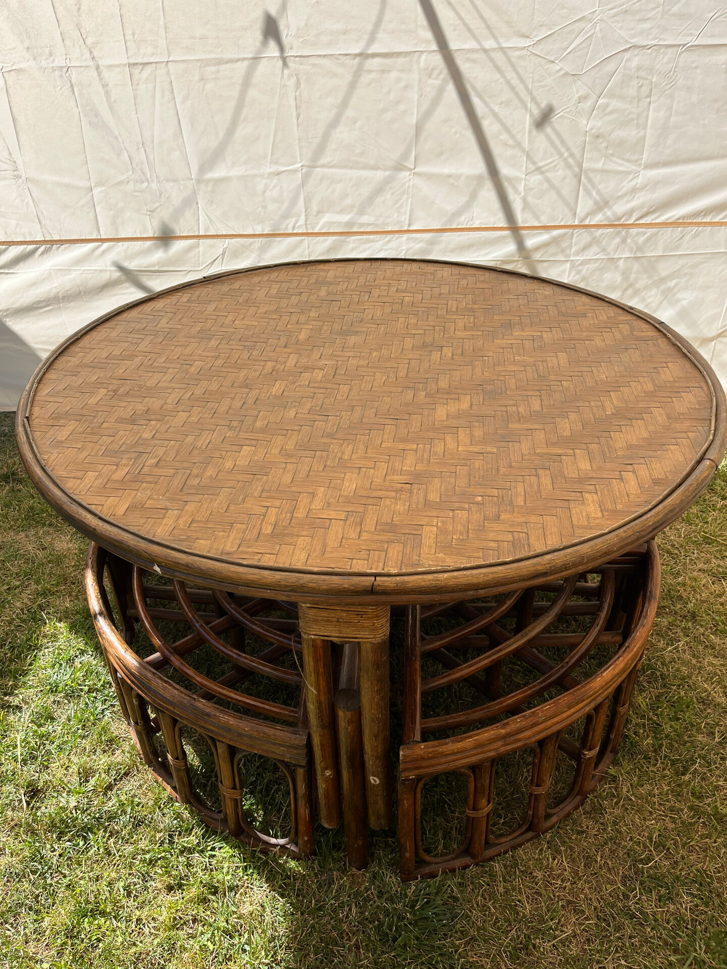 Rattan garden furniture