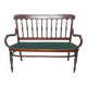 Curved wooden bench 1900