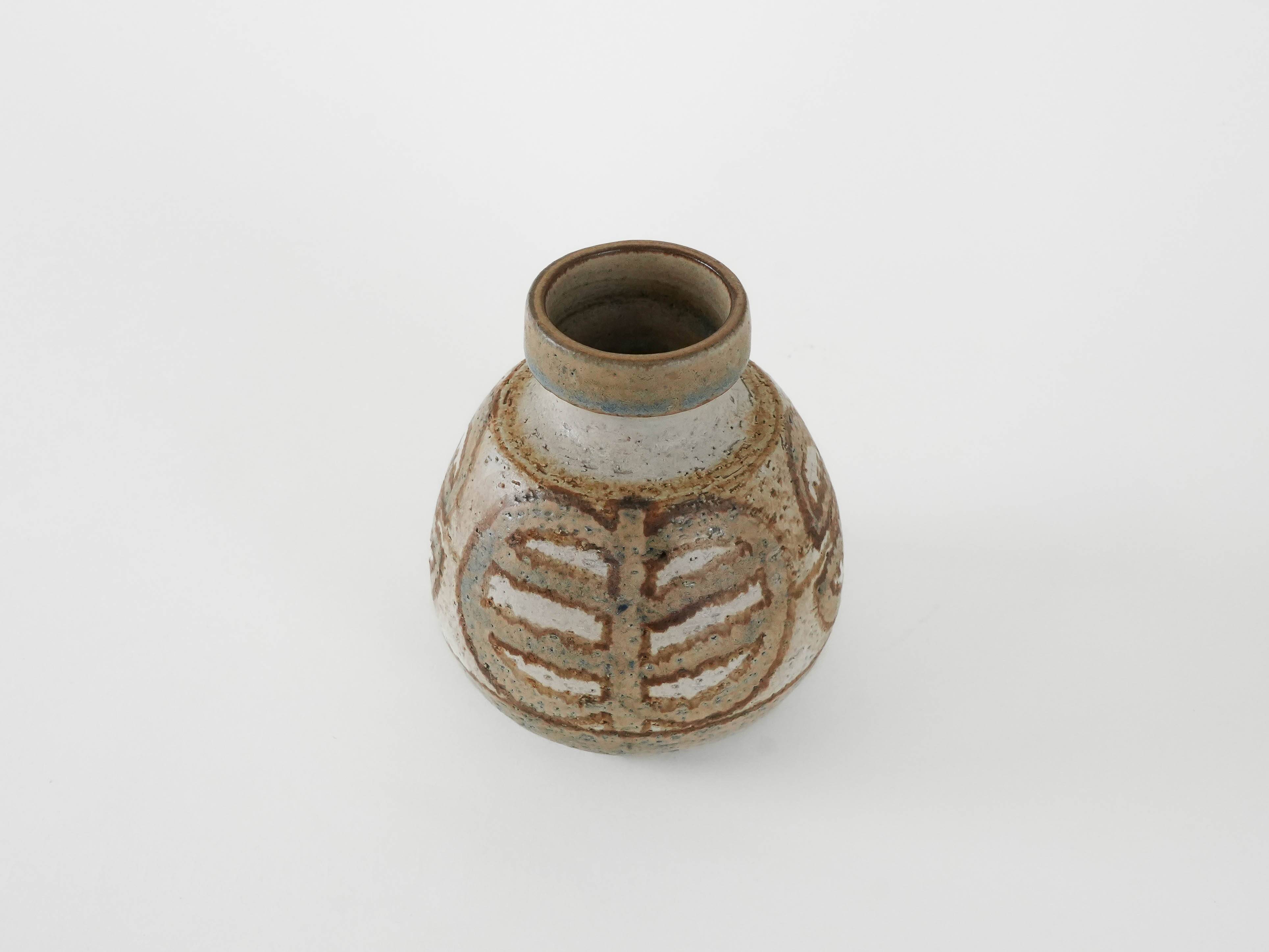 Ceramic vase, Danish design, 1960s, manufacturer: Søholm