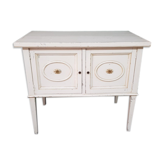 Antique painted wooden sideboard