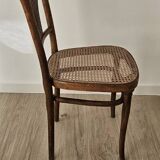 Vintage Thonet chair, wood and caning, no. 221.