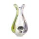 Vase moderne du milieu du siècle, en verre, conçu par H. Mahanovska, Tchécoslovaquie, années 1960.