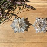 Pair of star candle holders