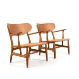 Pair Hans Wegner CH-22 for Carl Hansen & Søn Denmark 1950s