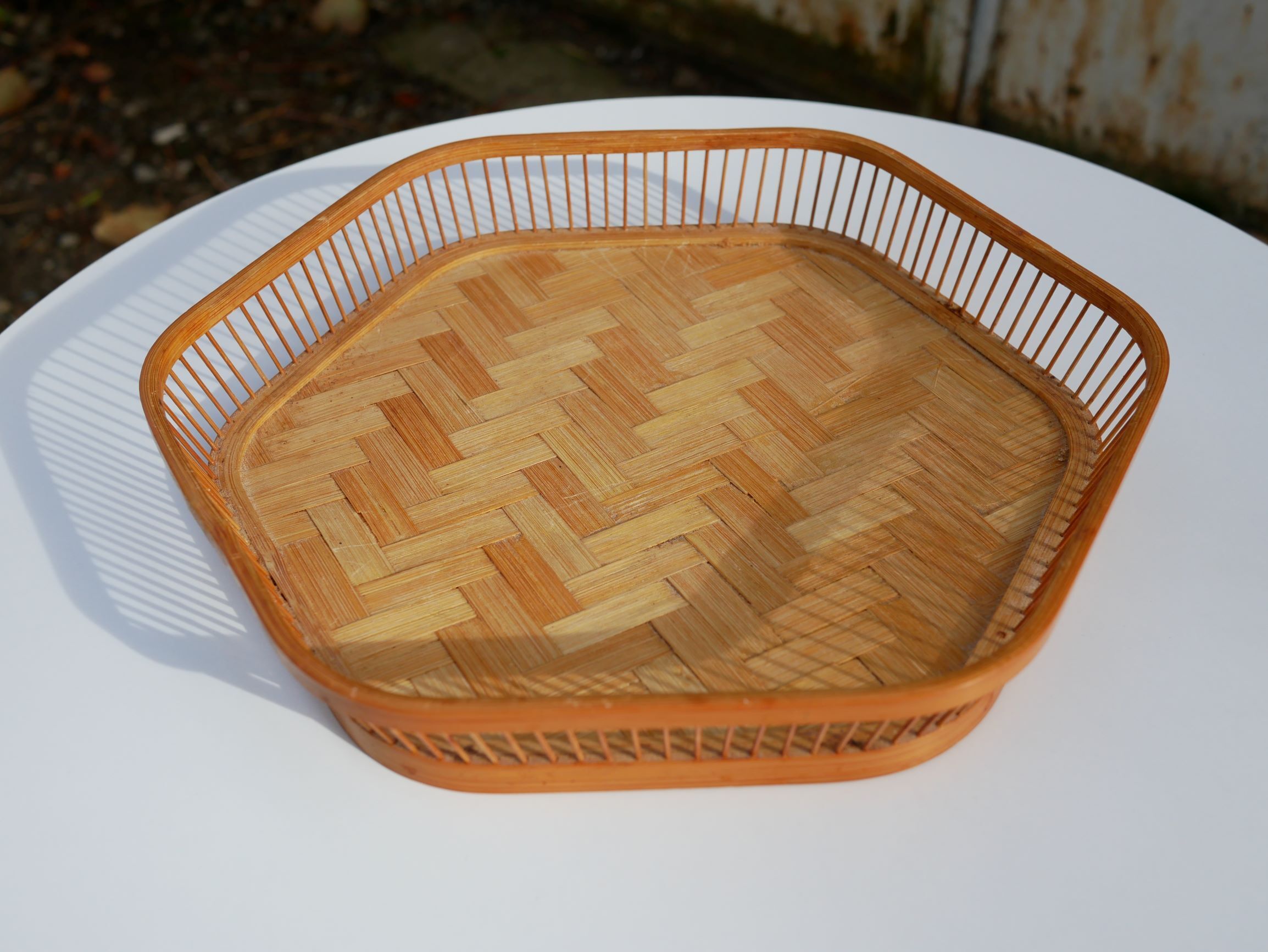 Rattan tray