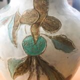 Vase en laiton - motif floral