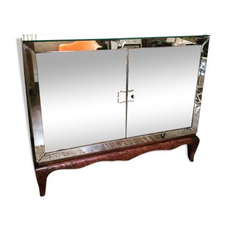 Art deco mirrored sideboard