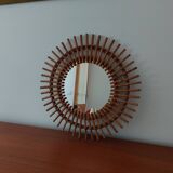 Rattan mirror 46cm