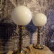Pair of Hollywood Regency lamps by Rogo Leuchten