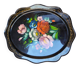 Hand-painted metal plate Russian art