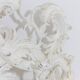 Rocaille style headboard, in carved and lacquered wood. Circa 1900.