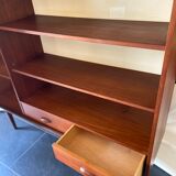 Vintage scandinavian teak high board/bookcase