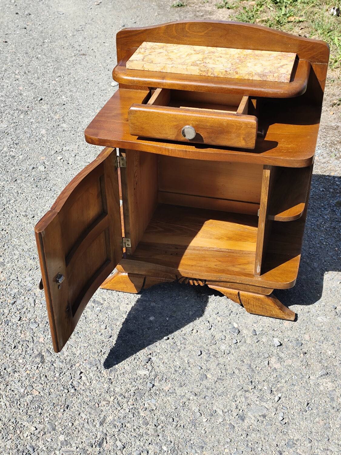 Paire de chevets bois année 50